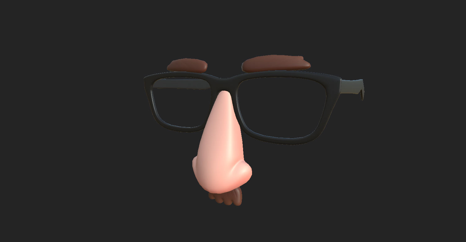 Disguise Mask Low-poly 3D model_11
