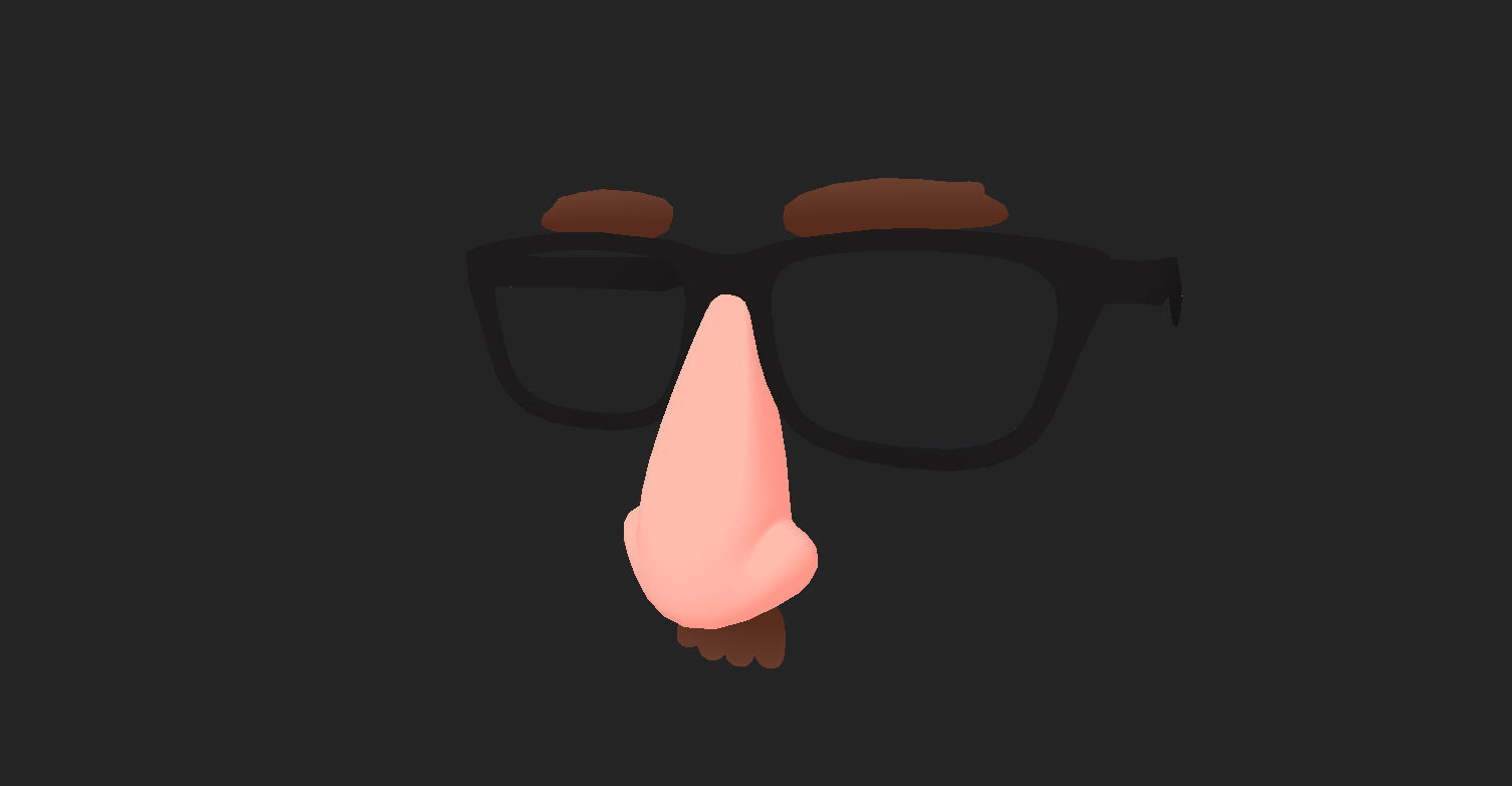 Disguise Mask Low-poly 3D model_12