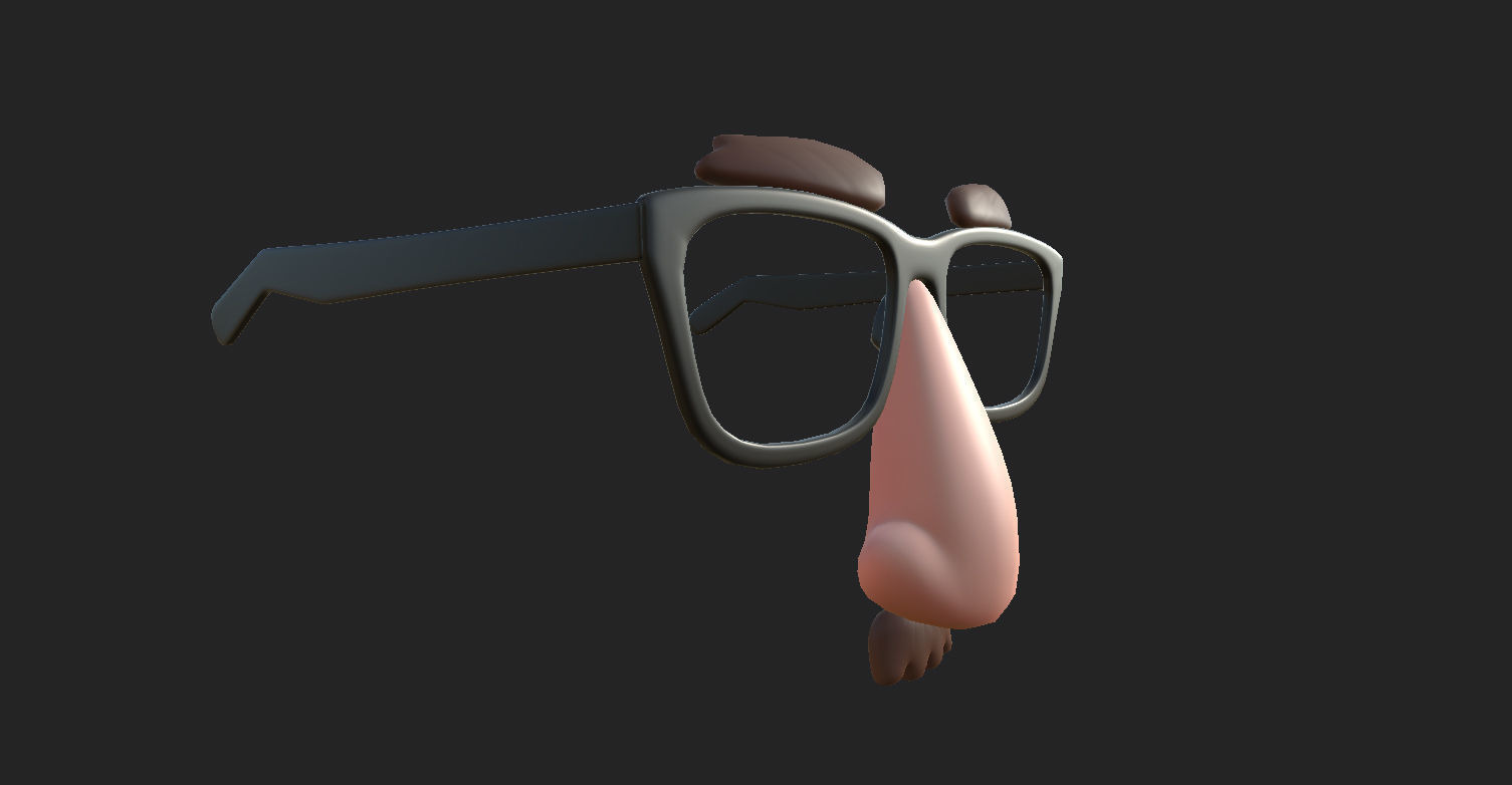 Disguise Mask Low-poly 3D model_15