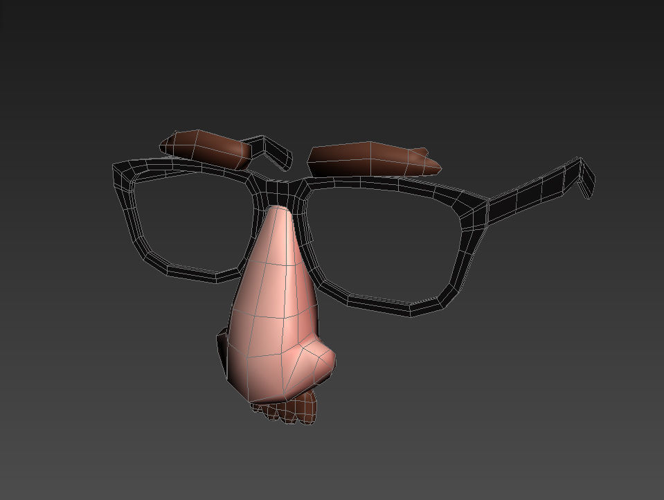 Disguise Mask Low-poly 3D model_8
