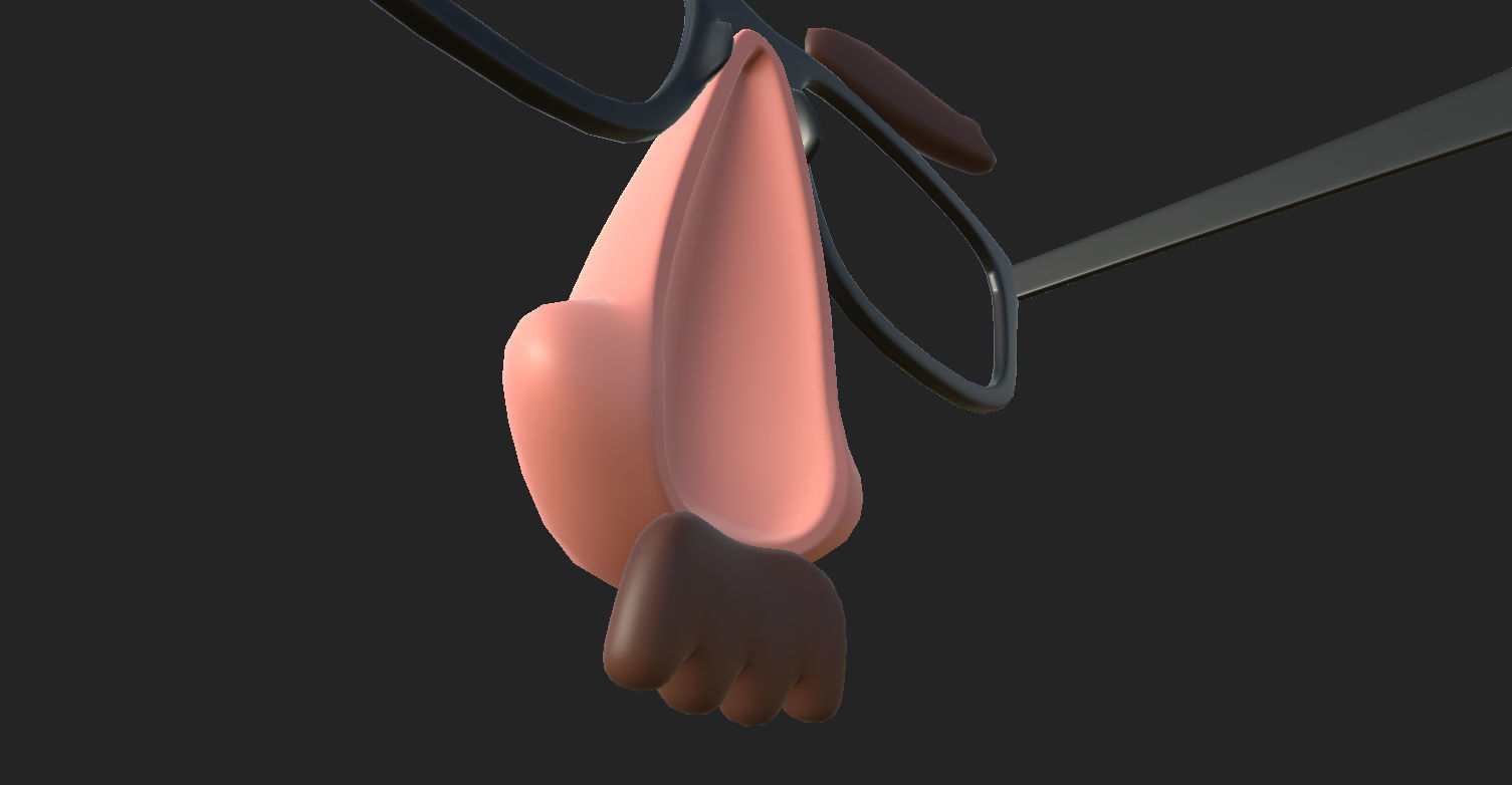 Disguise Mask Low-poly 3D model_17