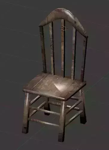 Chair wooden Free 3D model