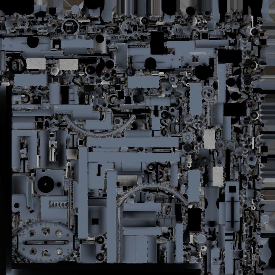 QF 120mm Mk VIII naval gun Low-poly 3D model_16