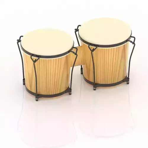 Congo two wooden conga drums