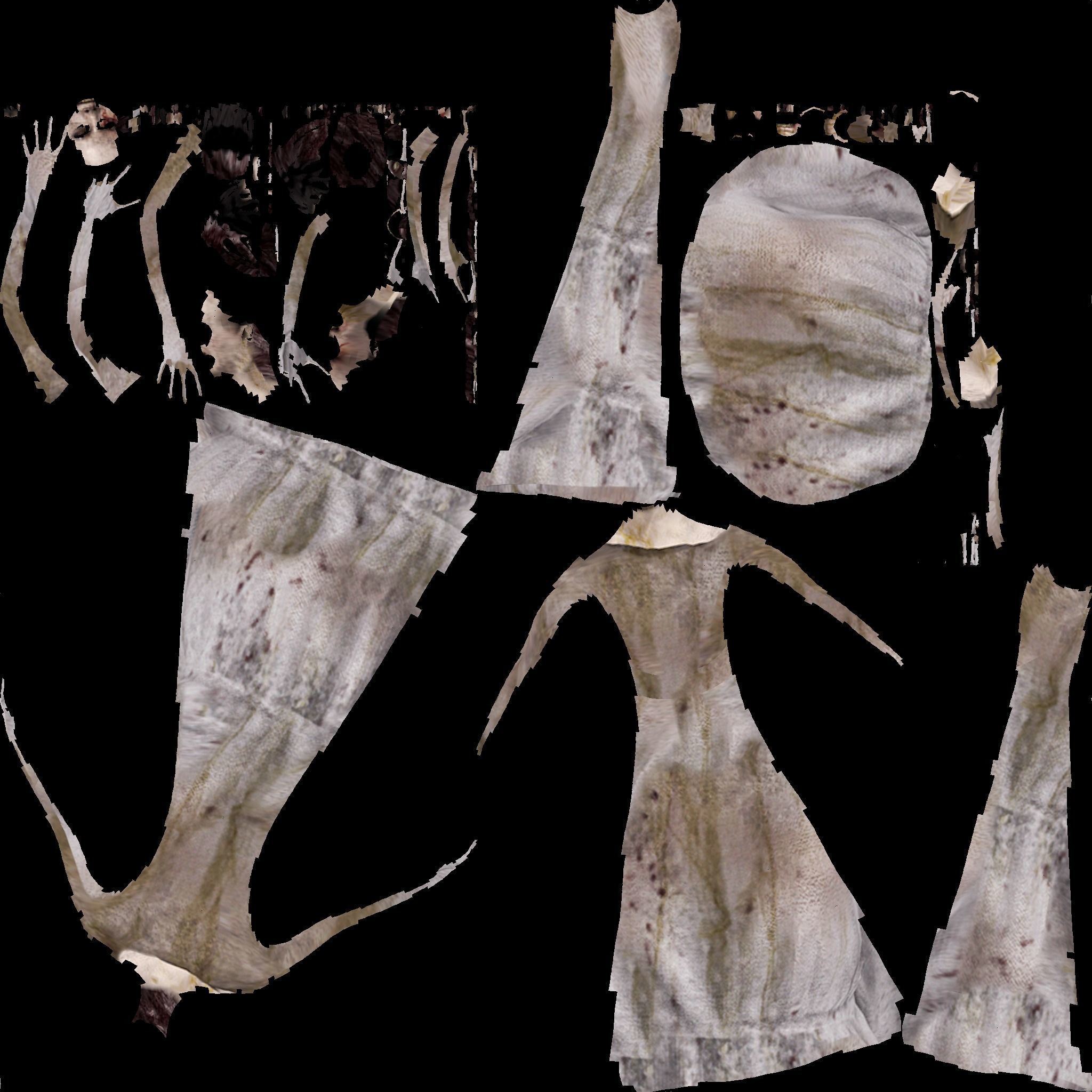 The Ghost zombies in house Free 3D model_2