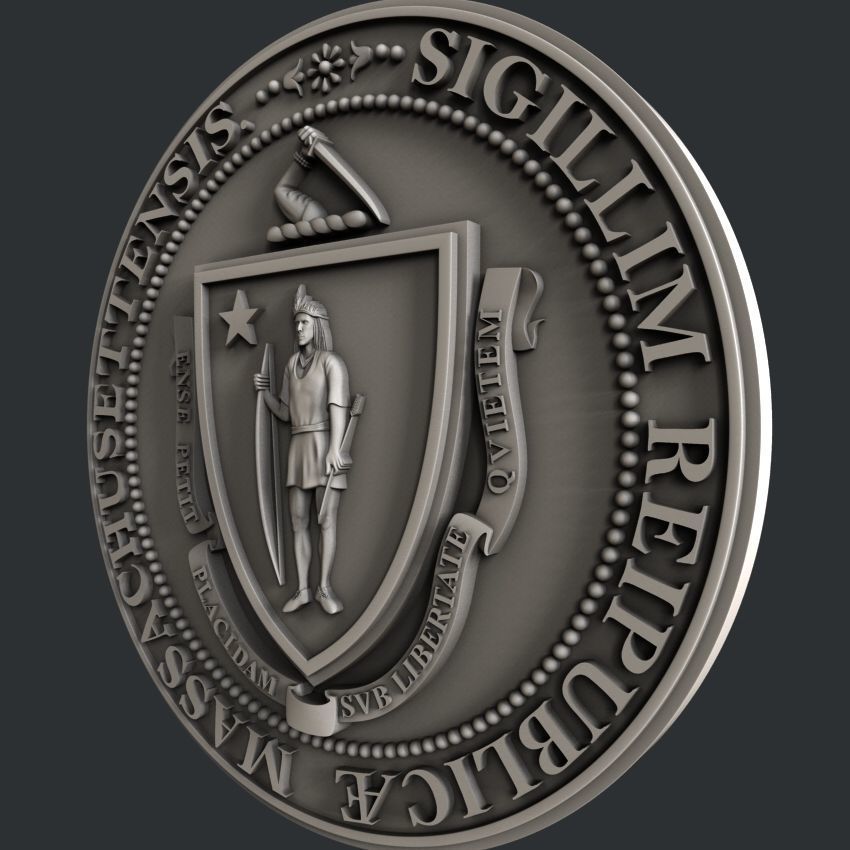 3d STL models for CNC router seal massachusetts 3D model_3