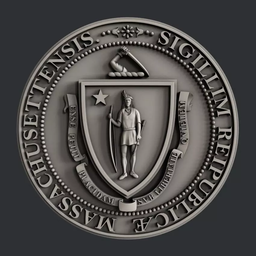 3d STL models for CNC router seal massachusetts 3D model_0