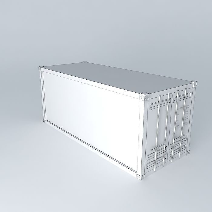 Cargo container Free 3D model_3