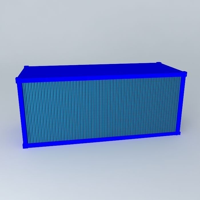 Cargo container Free 3D model_2