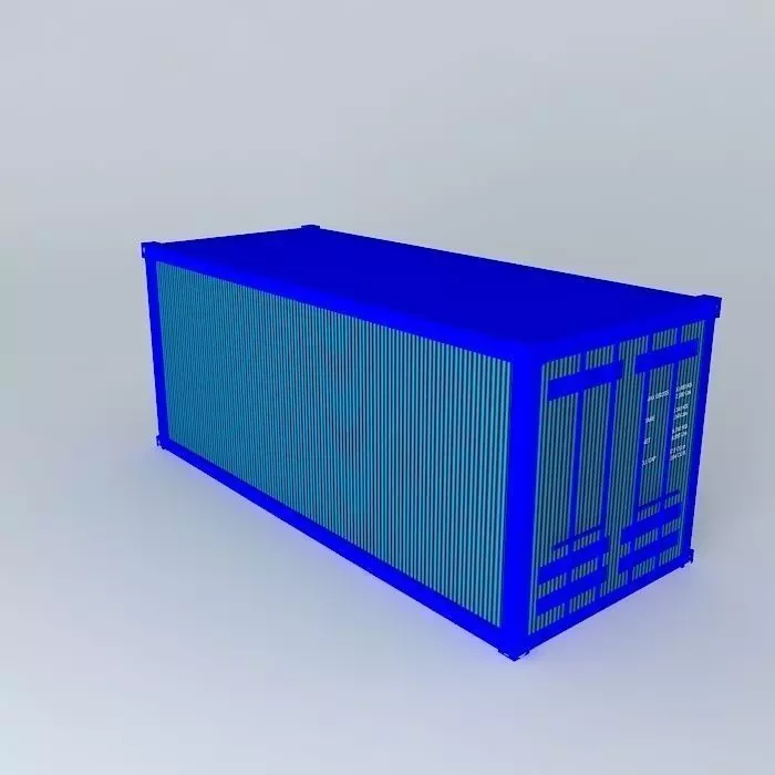 Cargo container Free 3D model_0