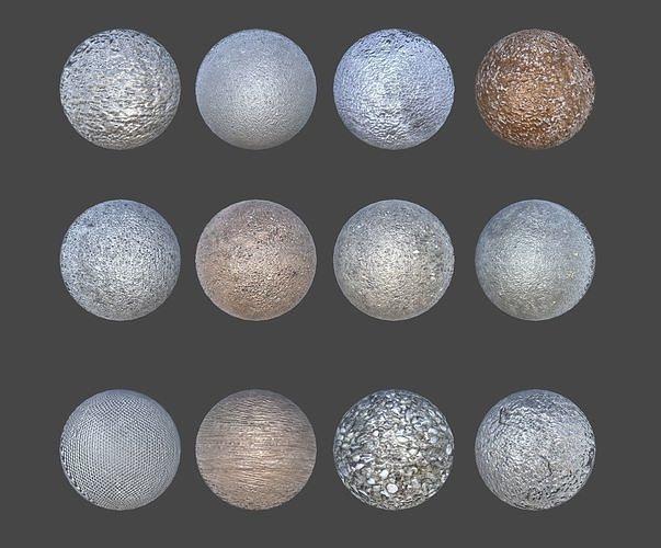 Seamless Textures with Normal Maps and Displacement Texture