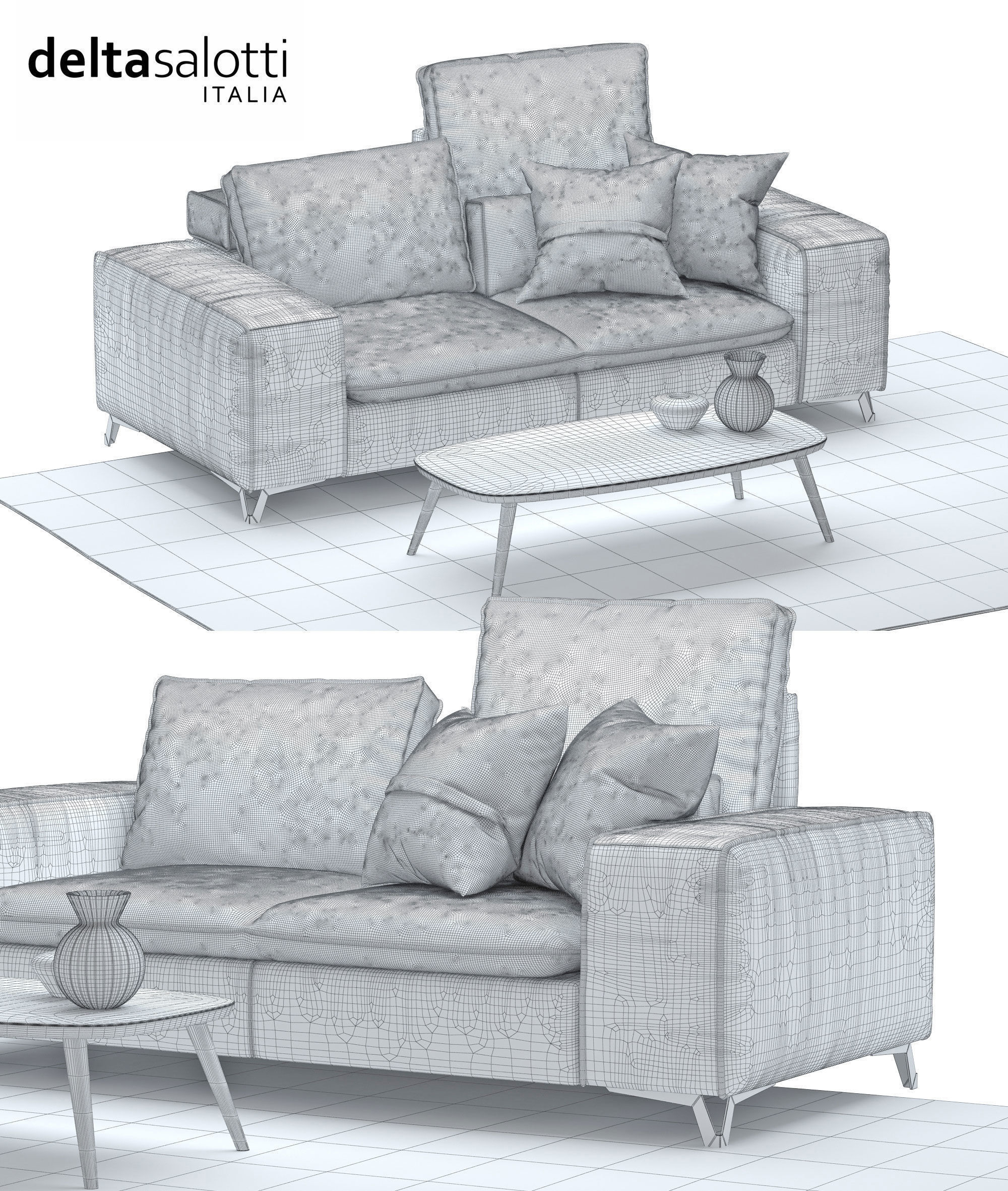 sofa Delta Salotti Frame 2 3D model_2