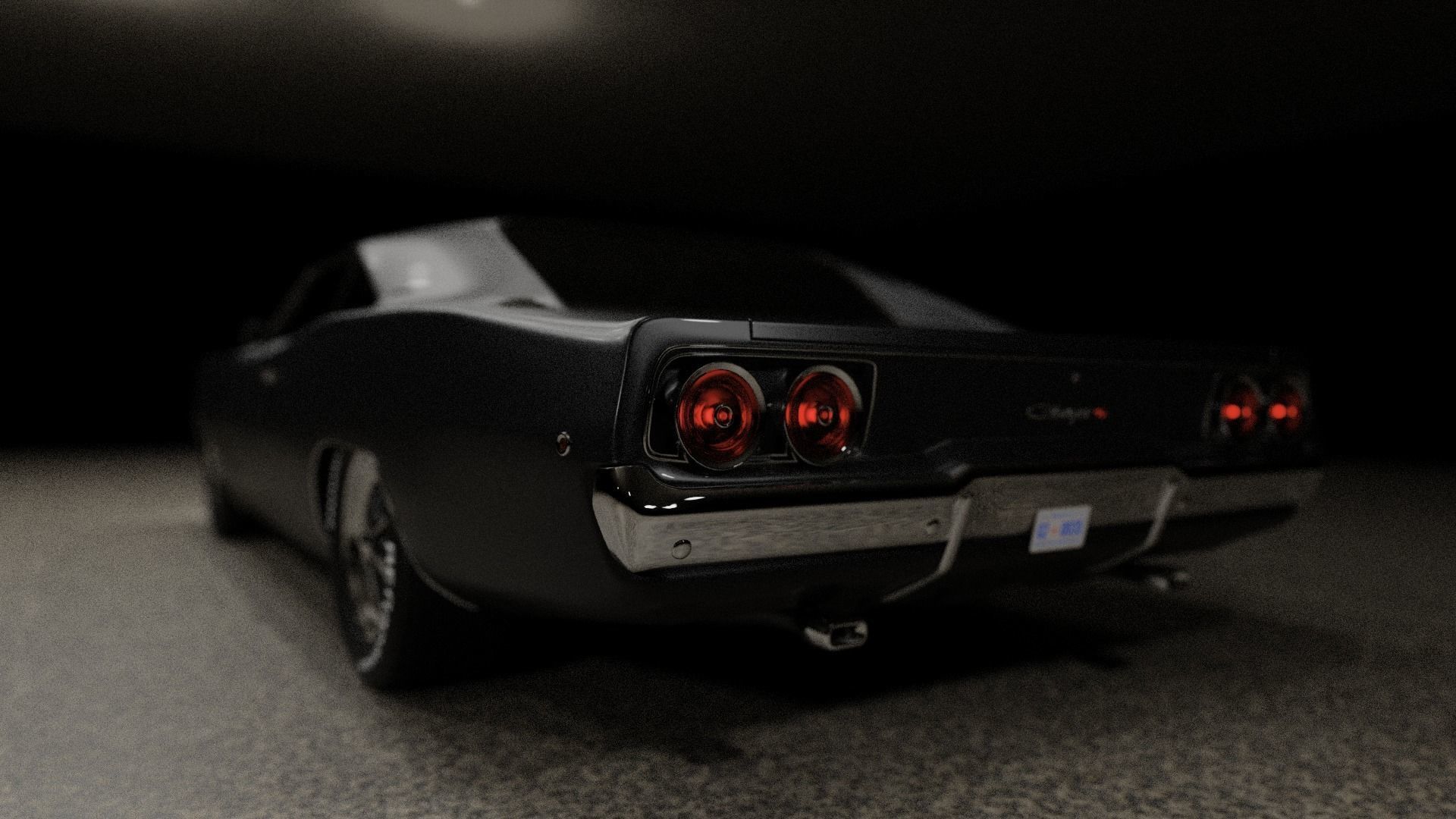 Dodge Charger 1968 3D model_2