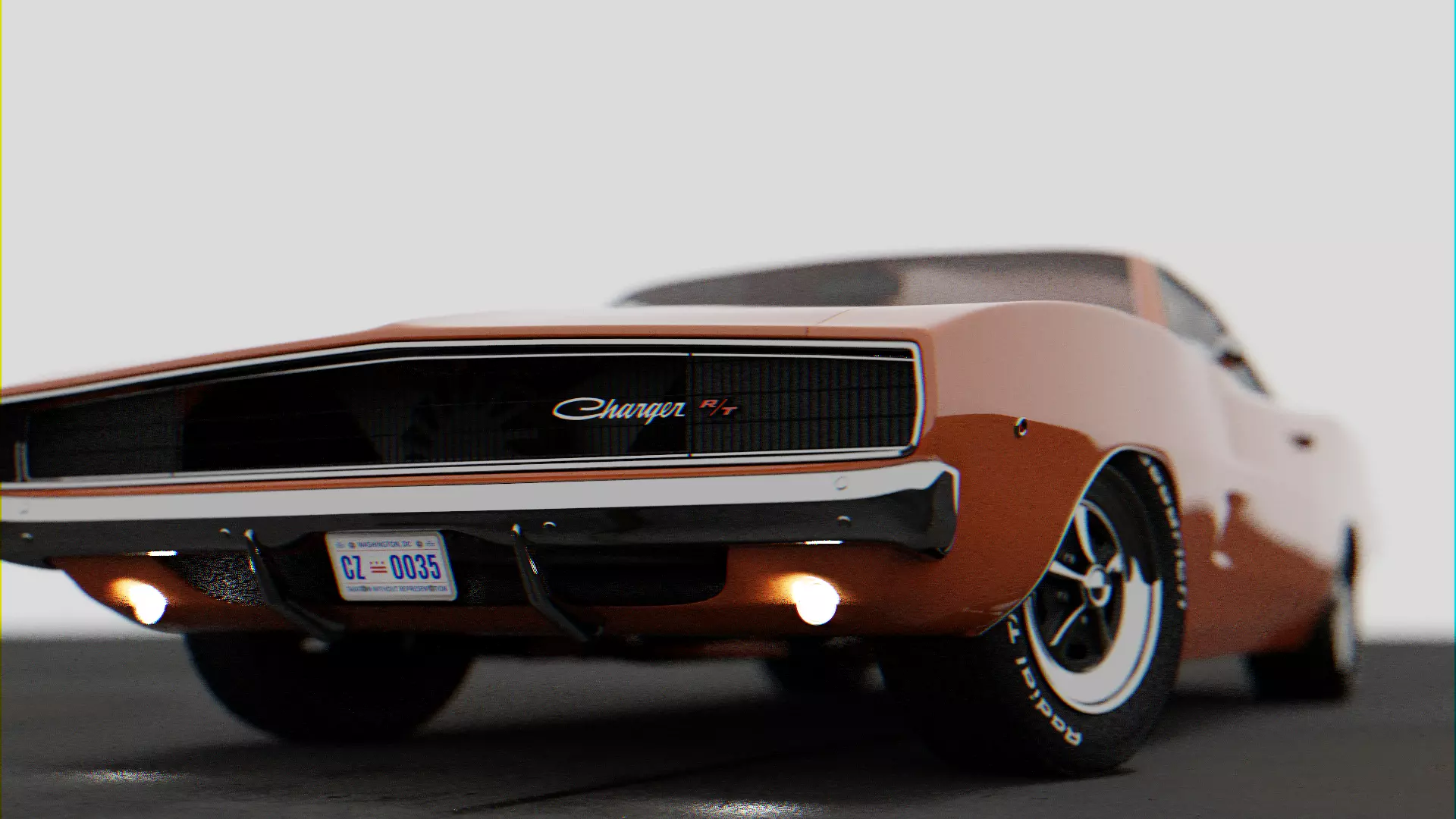 Dodge Charger 1968 3D model_0