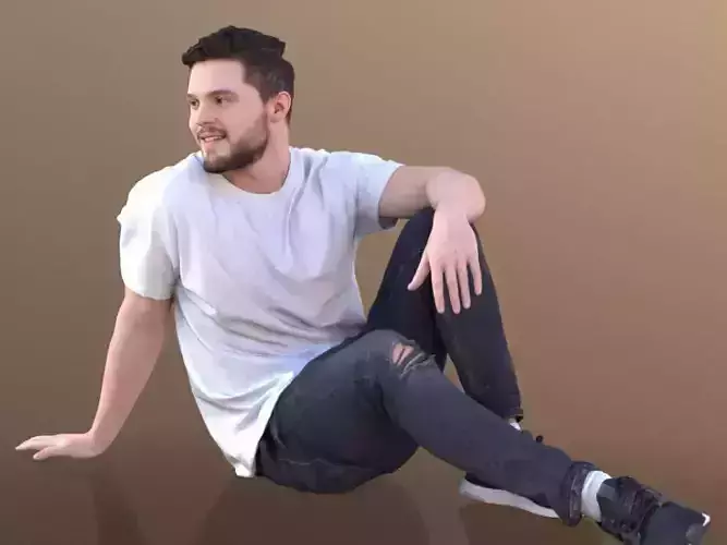 Rick 10719 - Laying Casual Guy