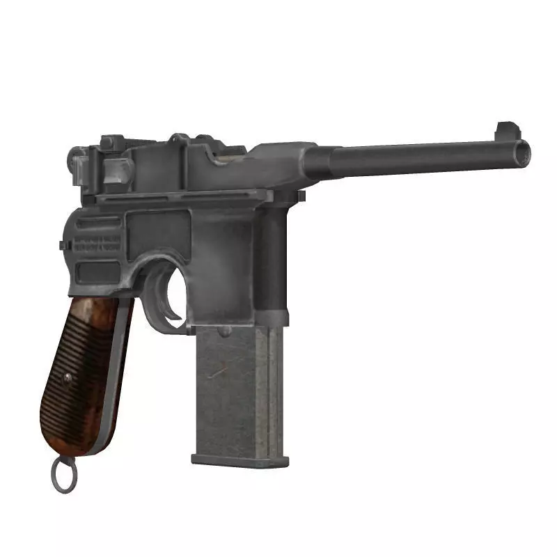 Mauser Broomhandle 1912 3D model_0