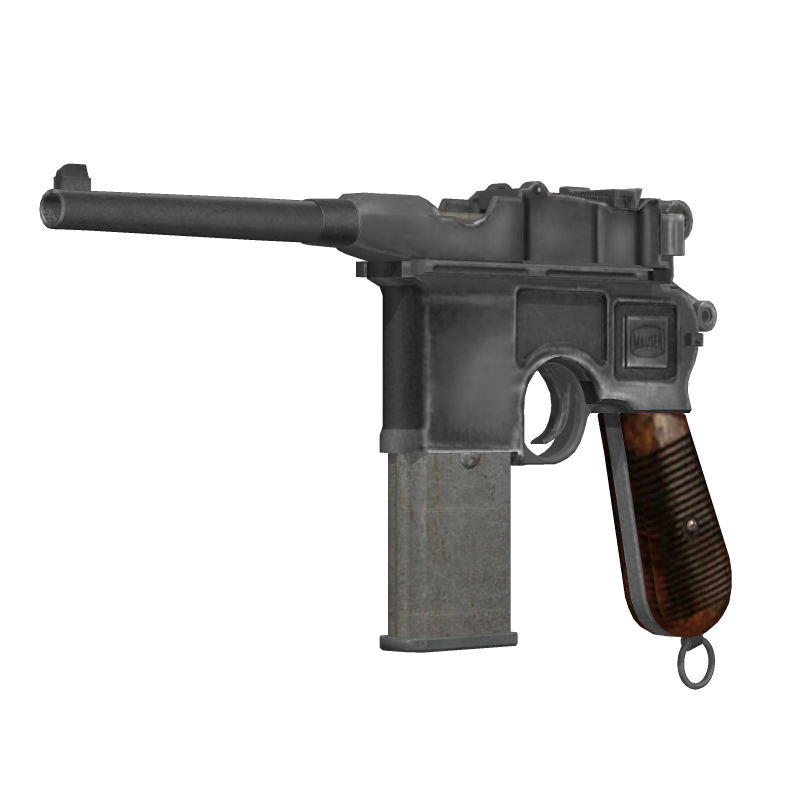 Mauser Broomhandle 1912 3D model_6