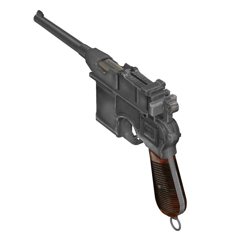 Mauser Broomhandle 1912 3D model_5