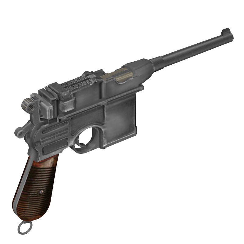 Mauser Broomhandle 1912 3D model_2