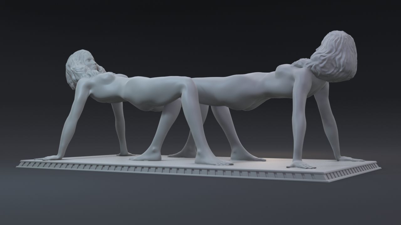 mannequin table from clockwork orange  3D print model_7