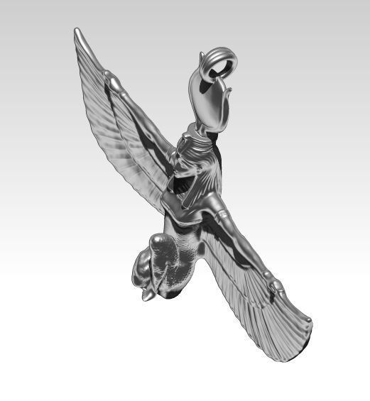 Isis Pendant Detailed Realistic 3D print model_1