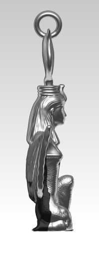 Isis Pendant Detailed Realistic 3D print model_2