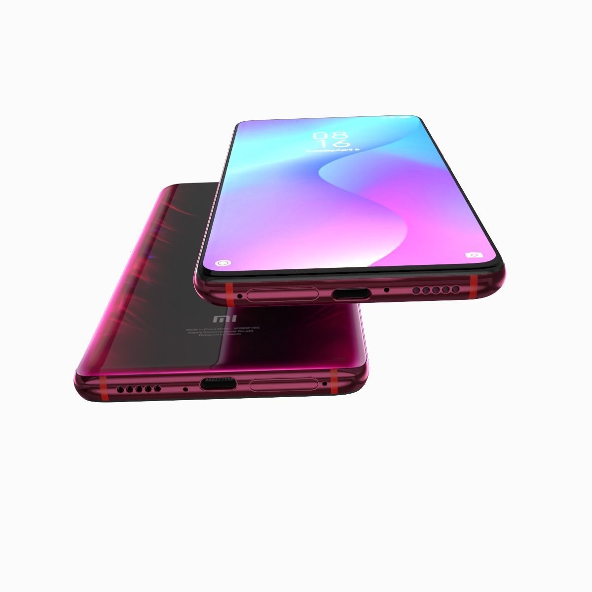 Xiaomi Mi 9T Red flame 3D model_4