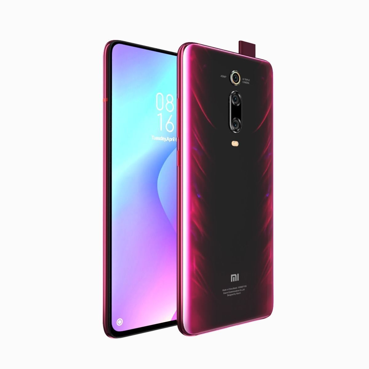 Xiaomi Mi 9T Red flame 3D model_1