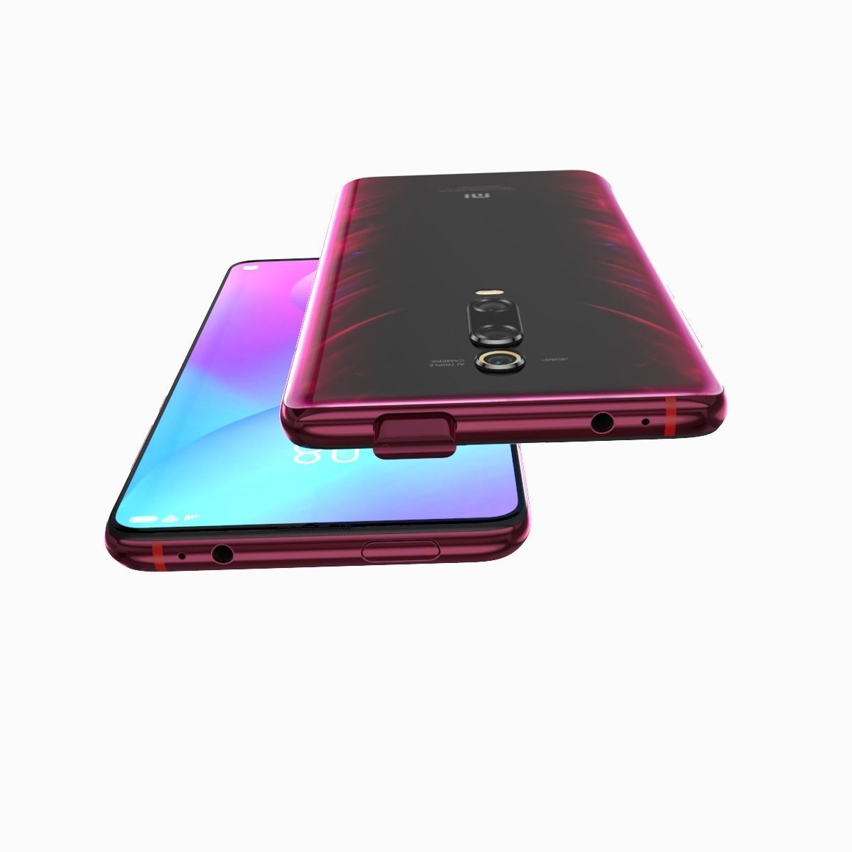 Xiaomi Mi 9T Red flame 3D model_6