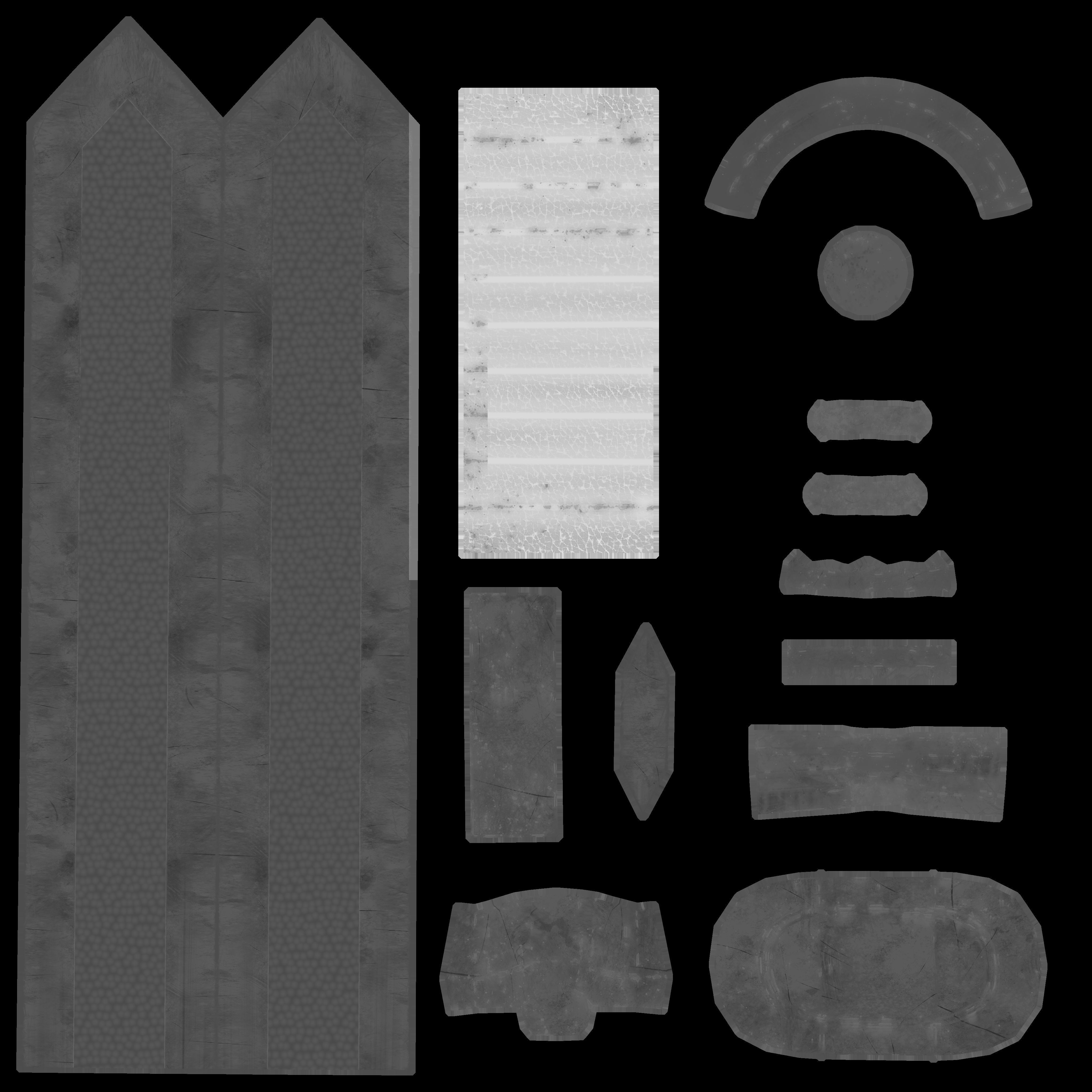 Realistic Great Sword DragonSlayer Berserk Low-poly 3D model_9