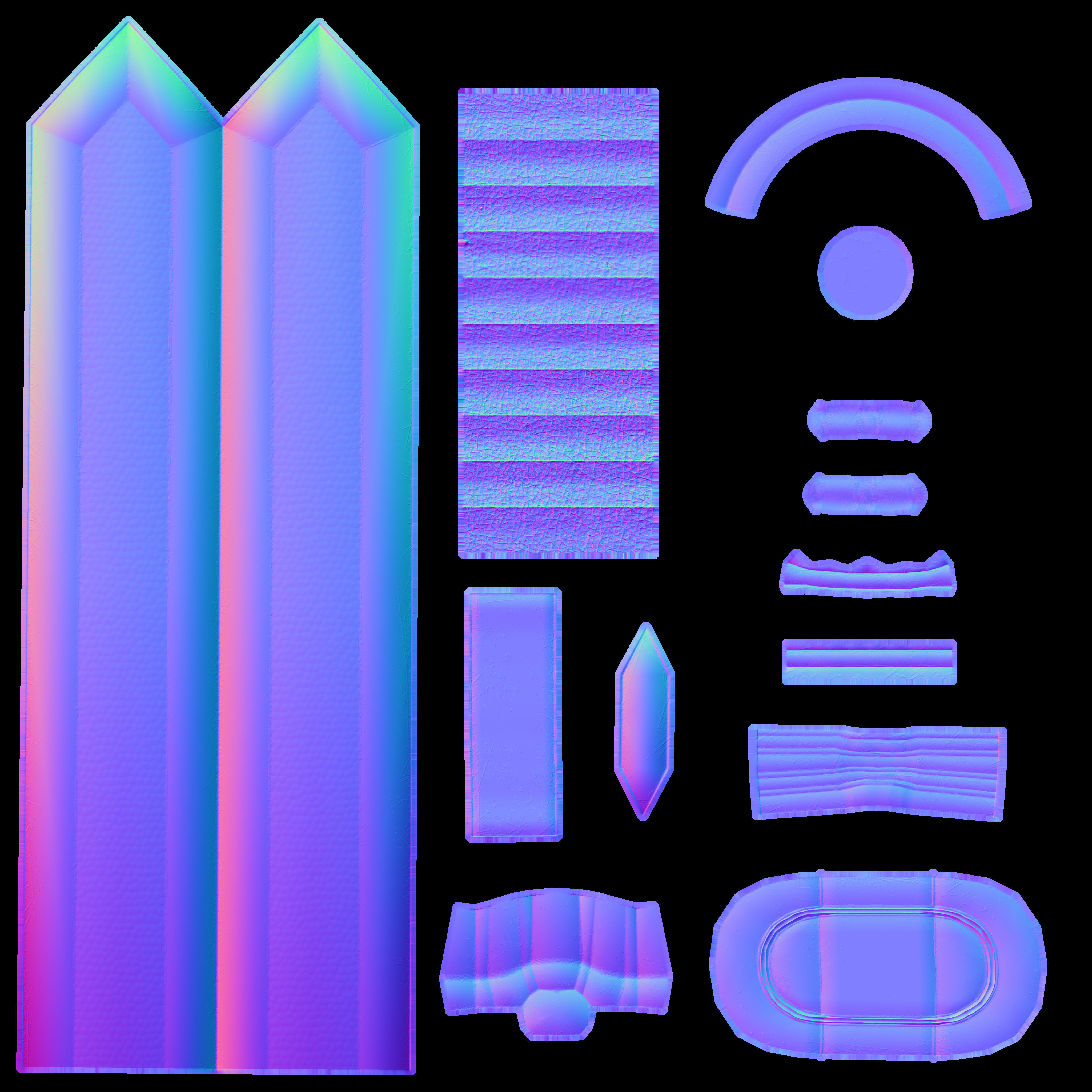 Realistic Great Sword DragonSlayer Berserk Low-poly 3D model_8