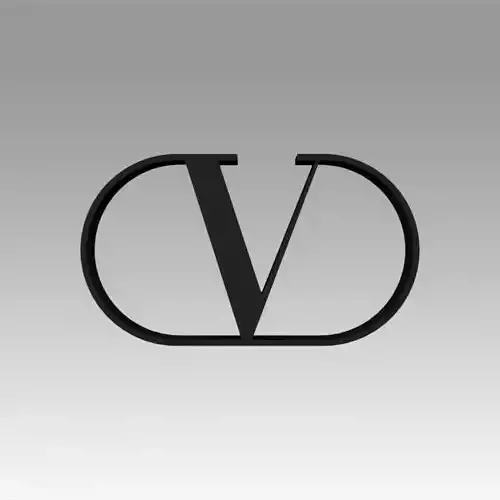 Valentino logo 3D model