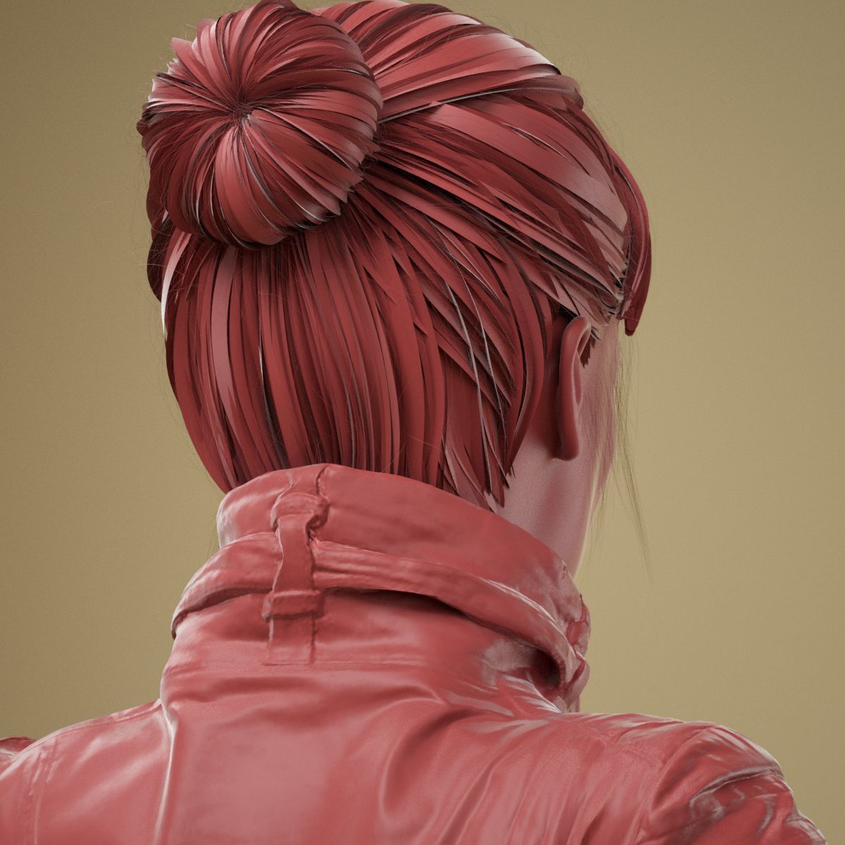 Facial Expression 0-08 Wrinkle Face 3D model_6