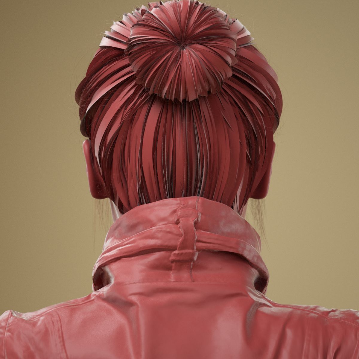 Facial Expression 0-08 Wrinkle Face 3D model_7