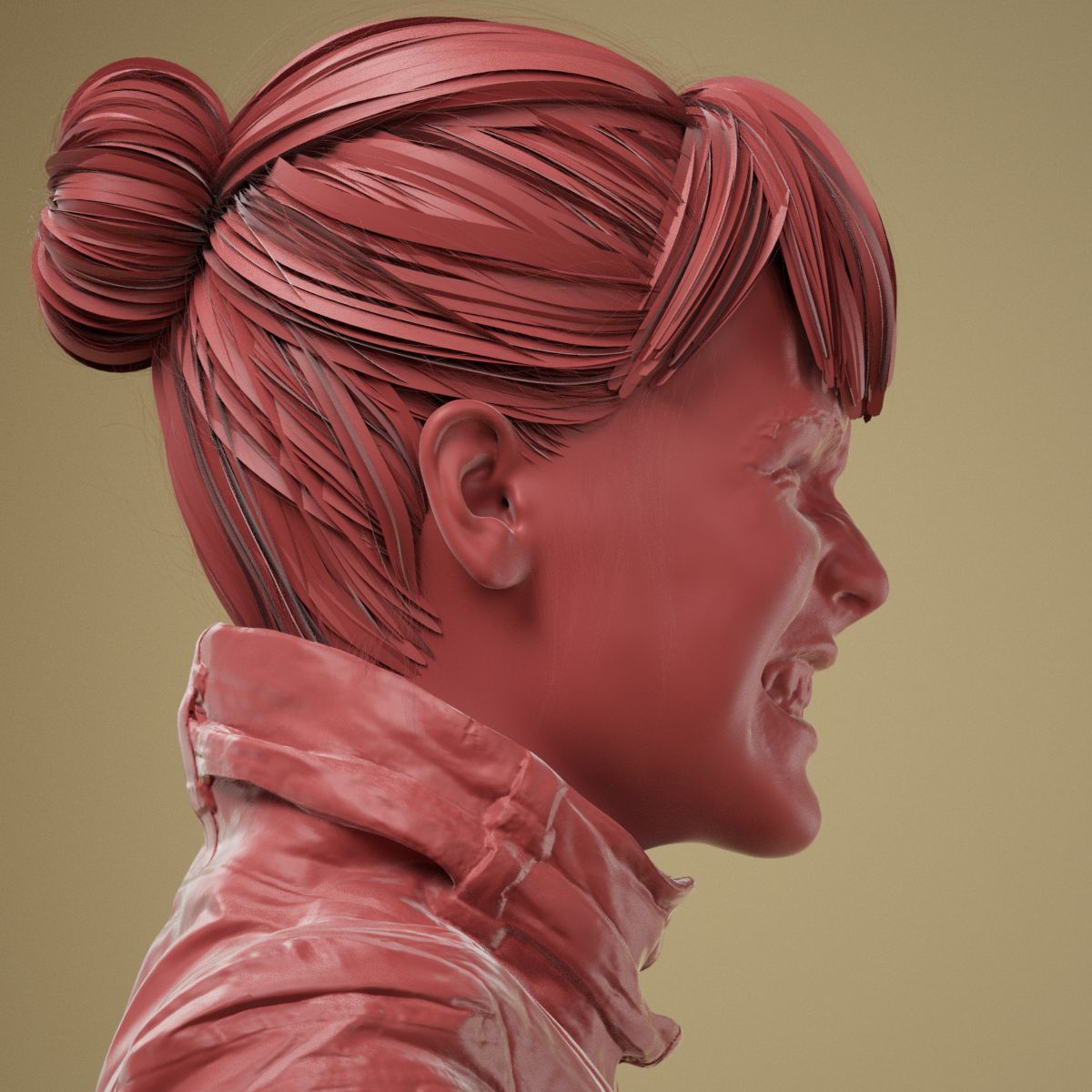 Facial Expression 0-10 Teeth Bare 3D model_4