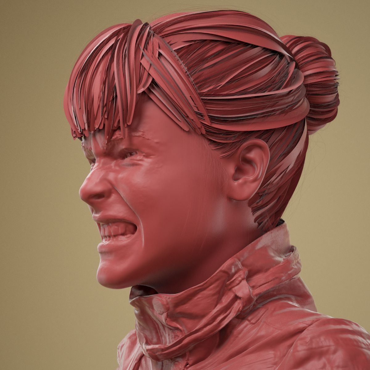 Facial Expression 0-10 Teeth Bare 3D model_11