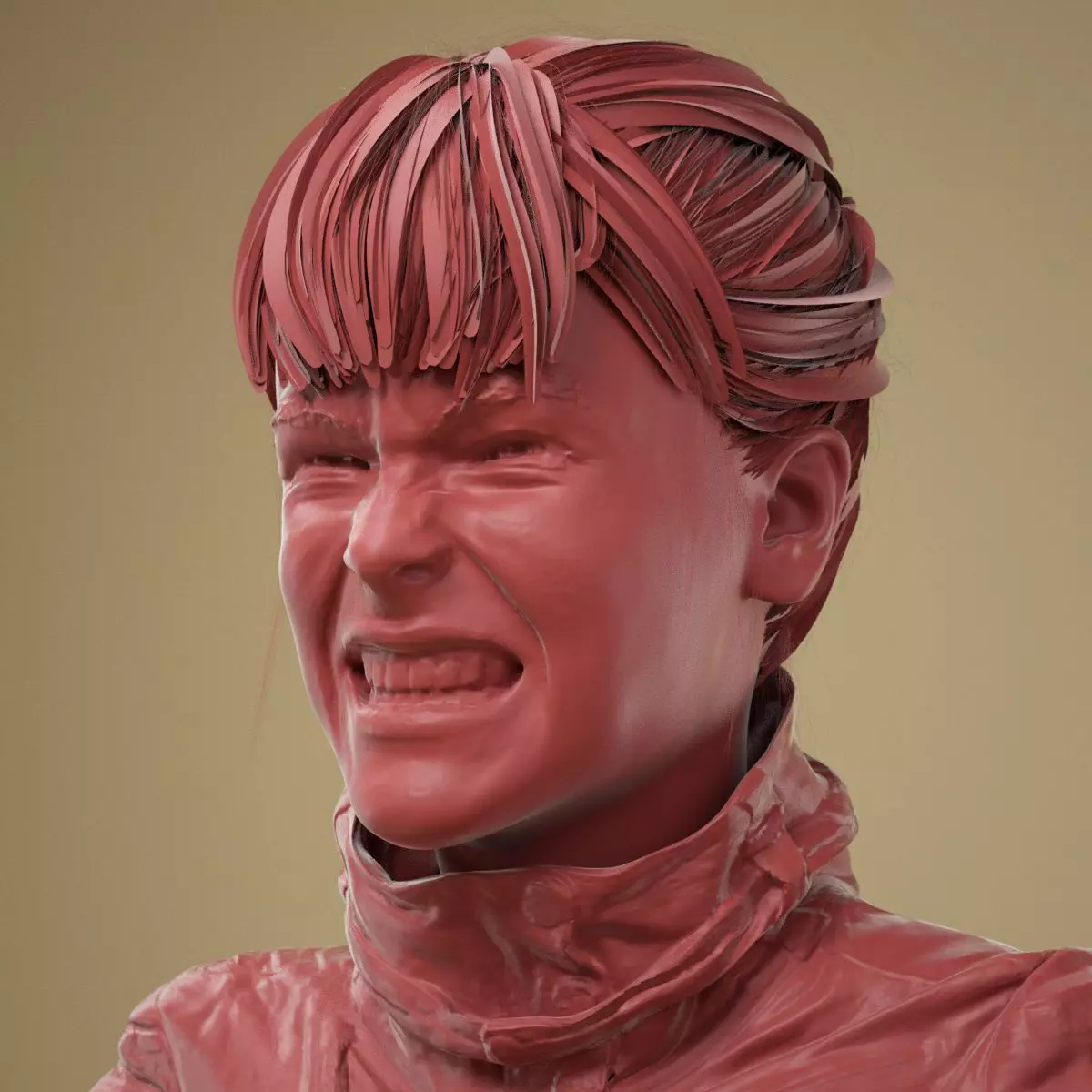 Facial Expression 0-10 Teeth Bare 3D model_0