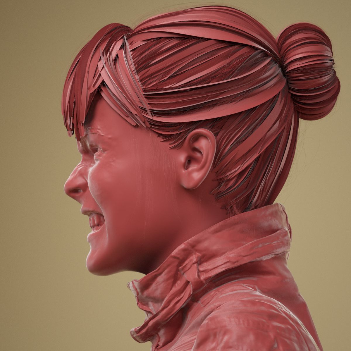 Facial Expression 0-10 Teeth Bare 3D model_10