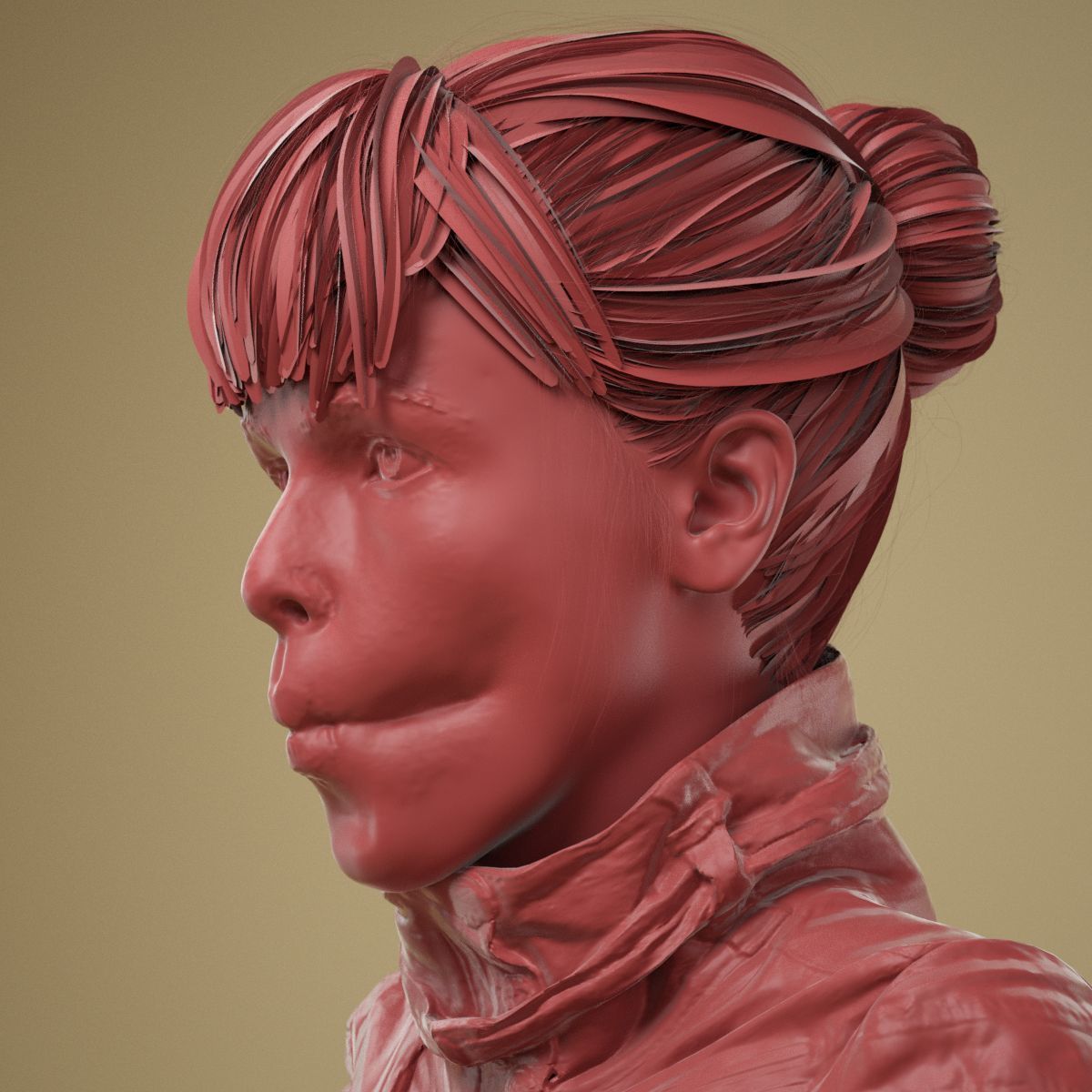 Facial Expression 0-19 Pucker Lips 3D model_11