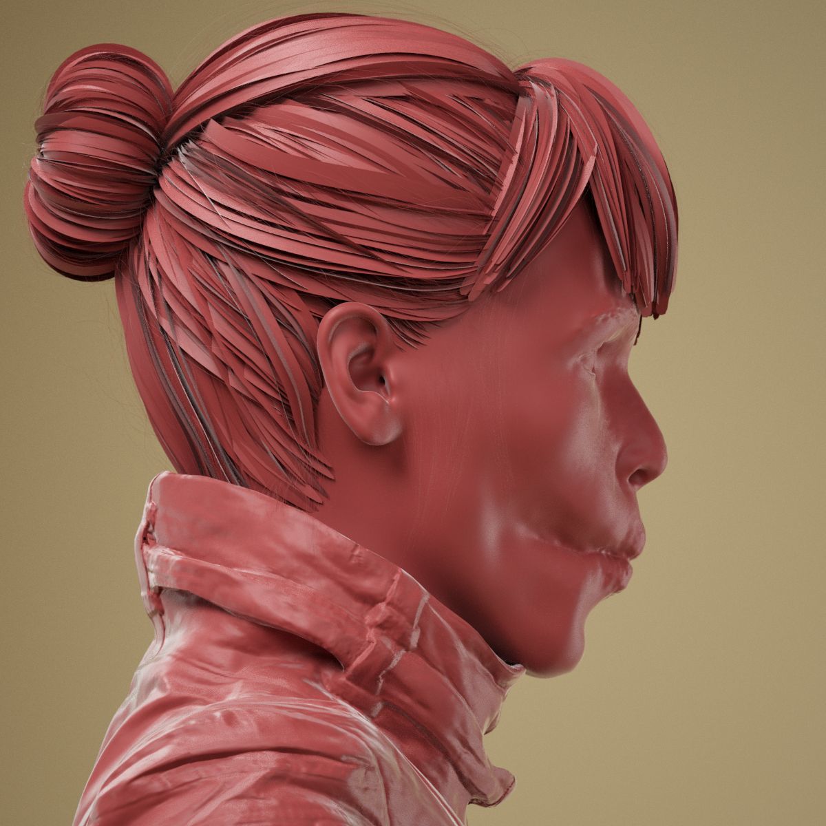 Facial Expression 0-19 Pucker Lips 3D model_4