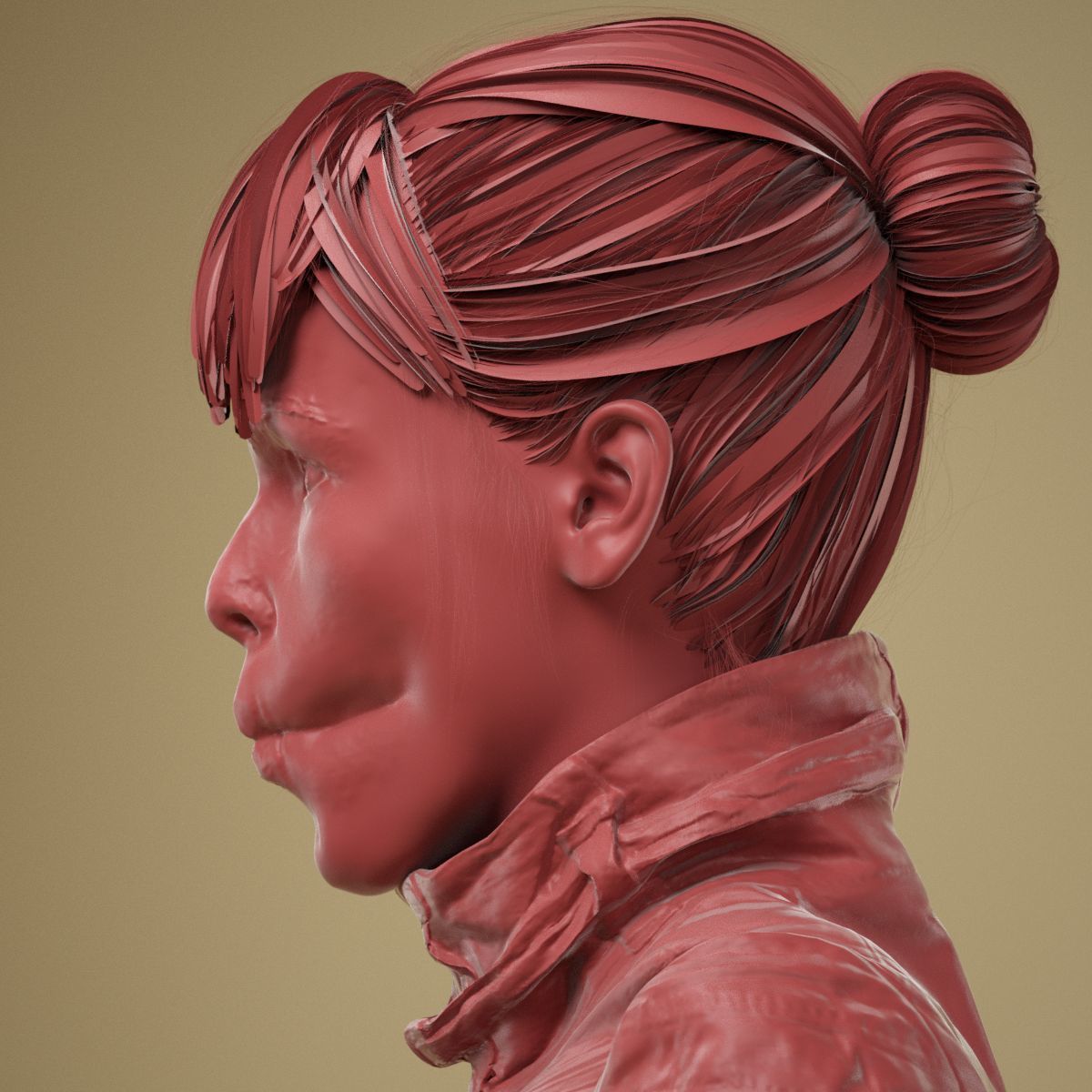 Facial Expression 0-19 Pucker Lips 3D model_10