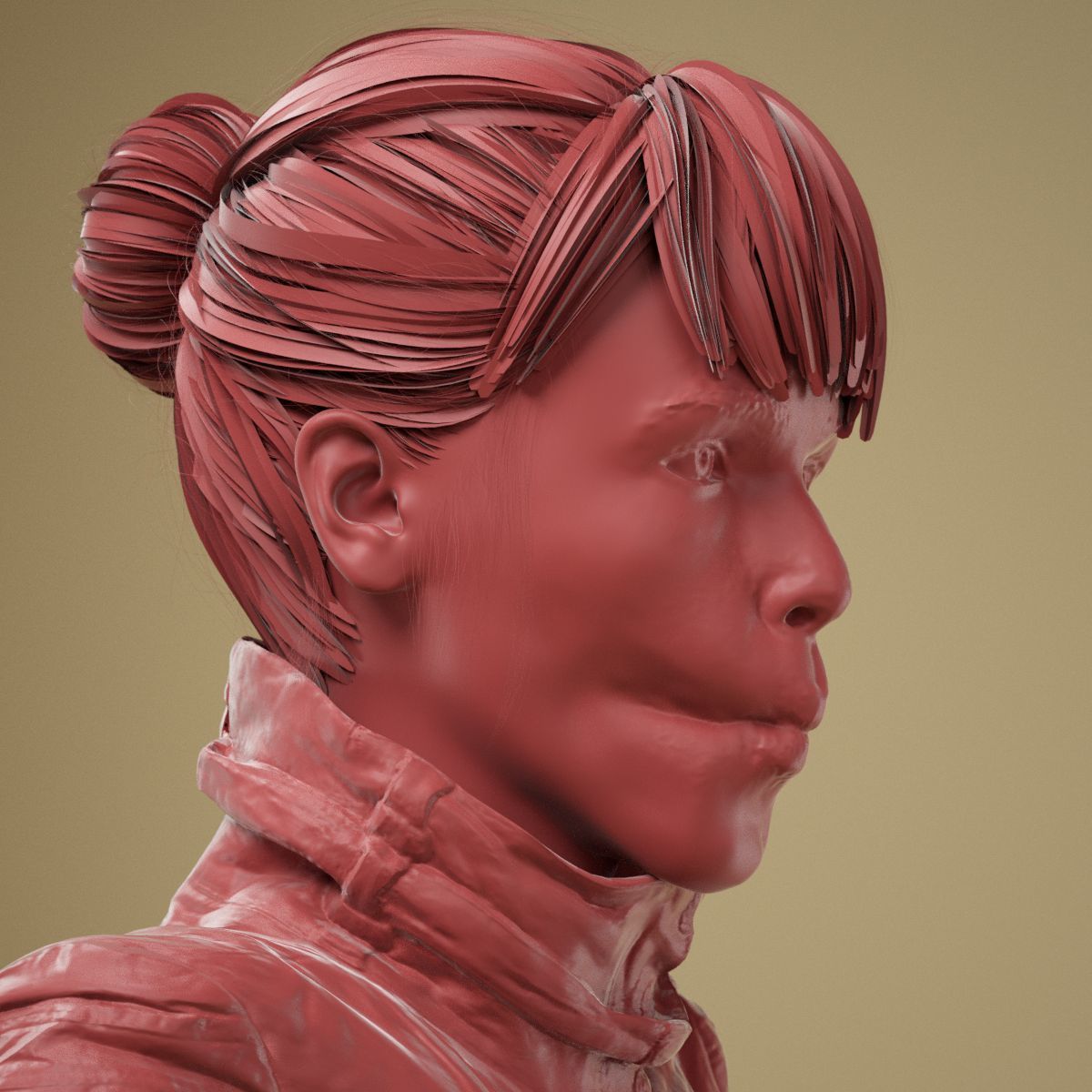 Facial Expression 0-19 Pucker Lips 3D model_3