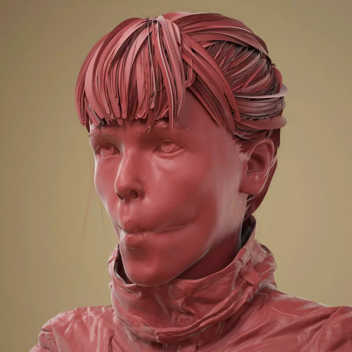 Facial Expression 0-19 Pucker Lips 3D model_0