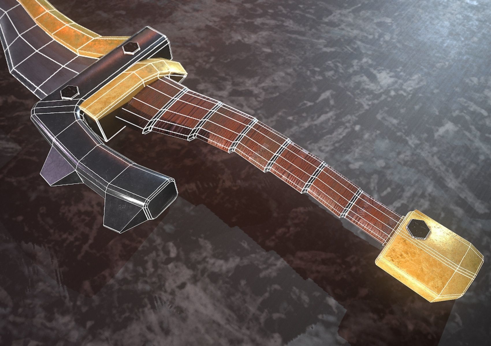 HIE Sword18 N1 Low-poly 3D model_9