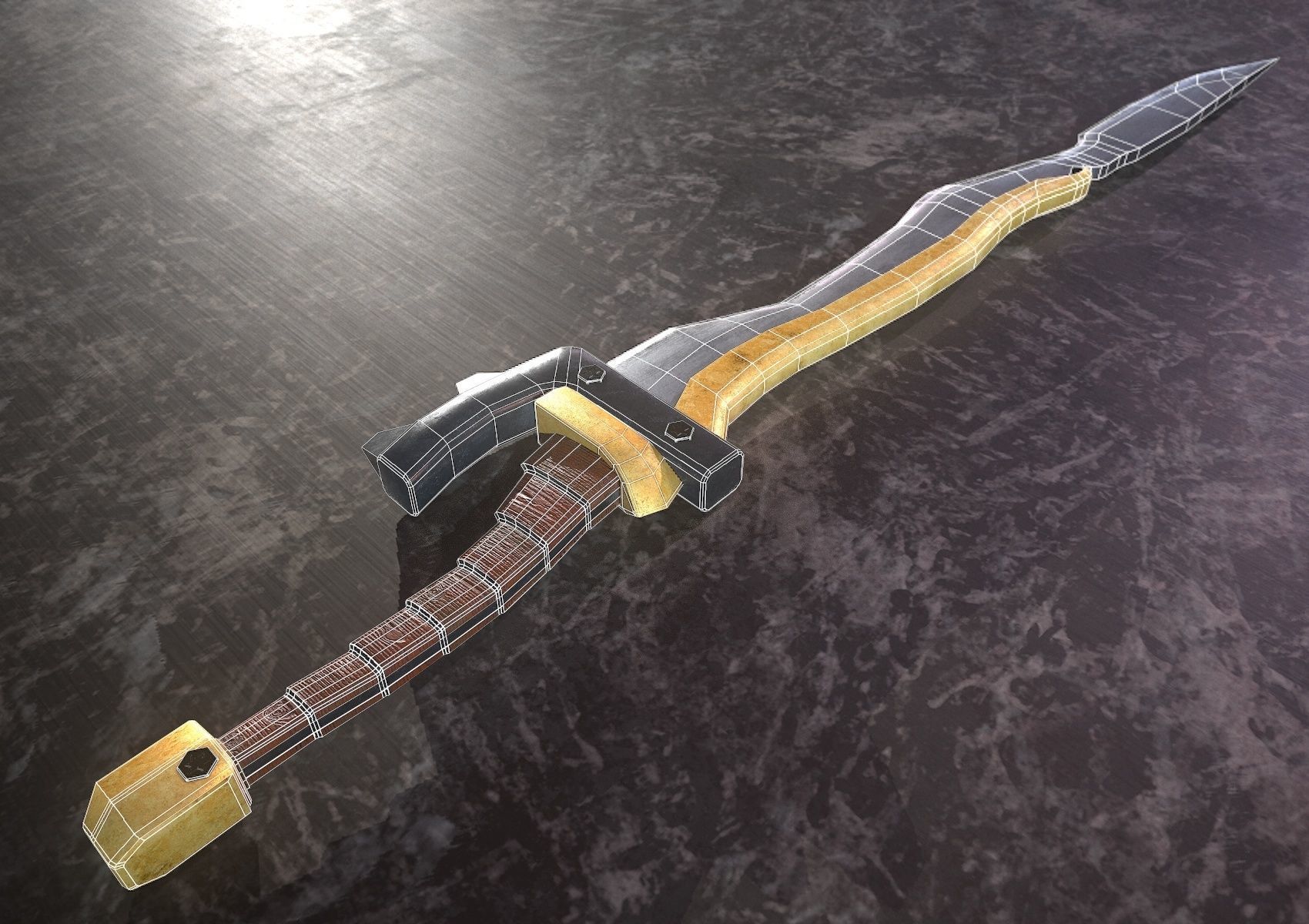 HIE Sword18 N1 Low-poly 3D model_6
