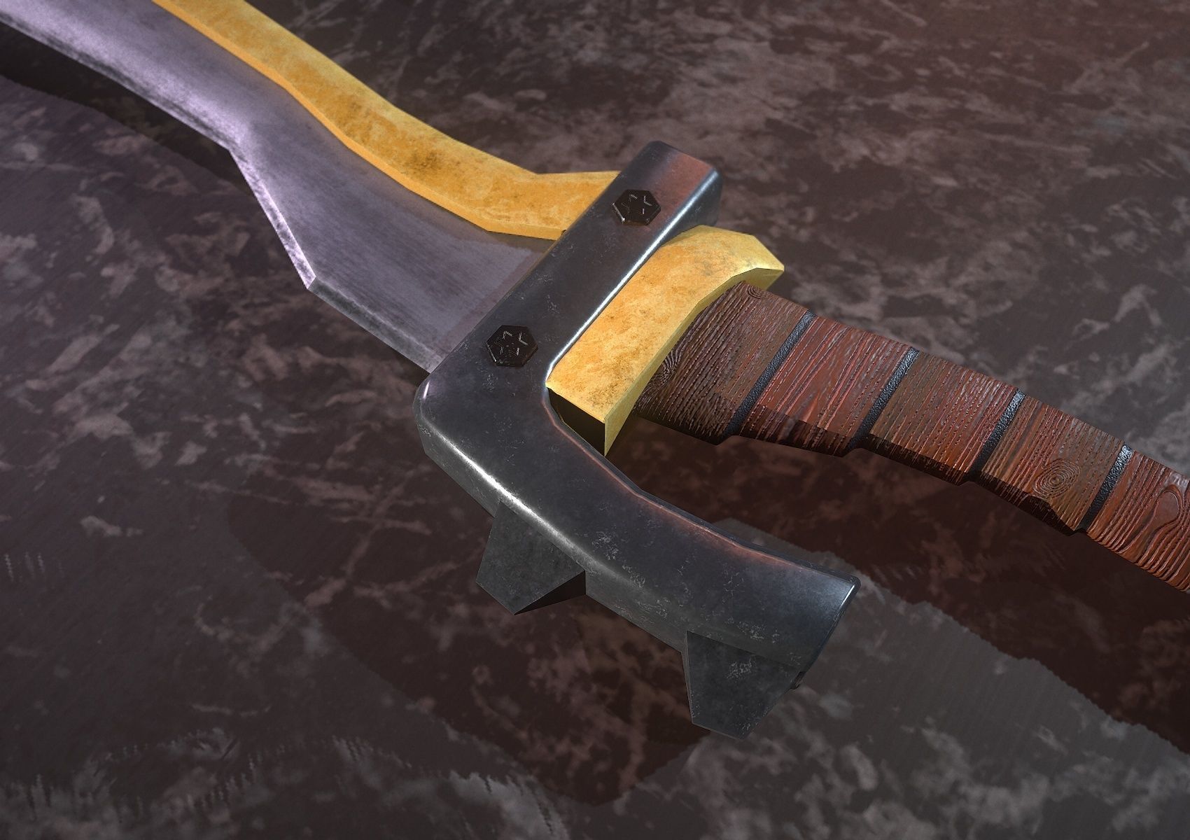 HIE Sword18 N1 Low-poly 3D model_2