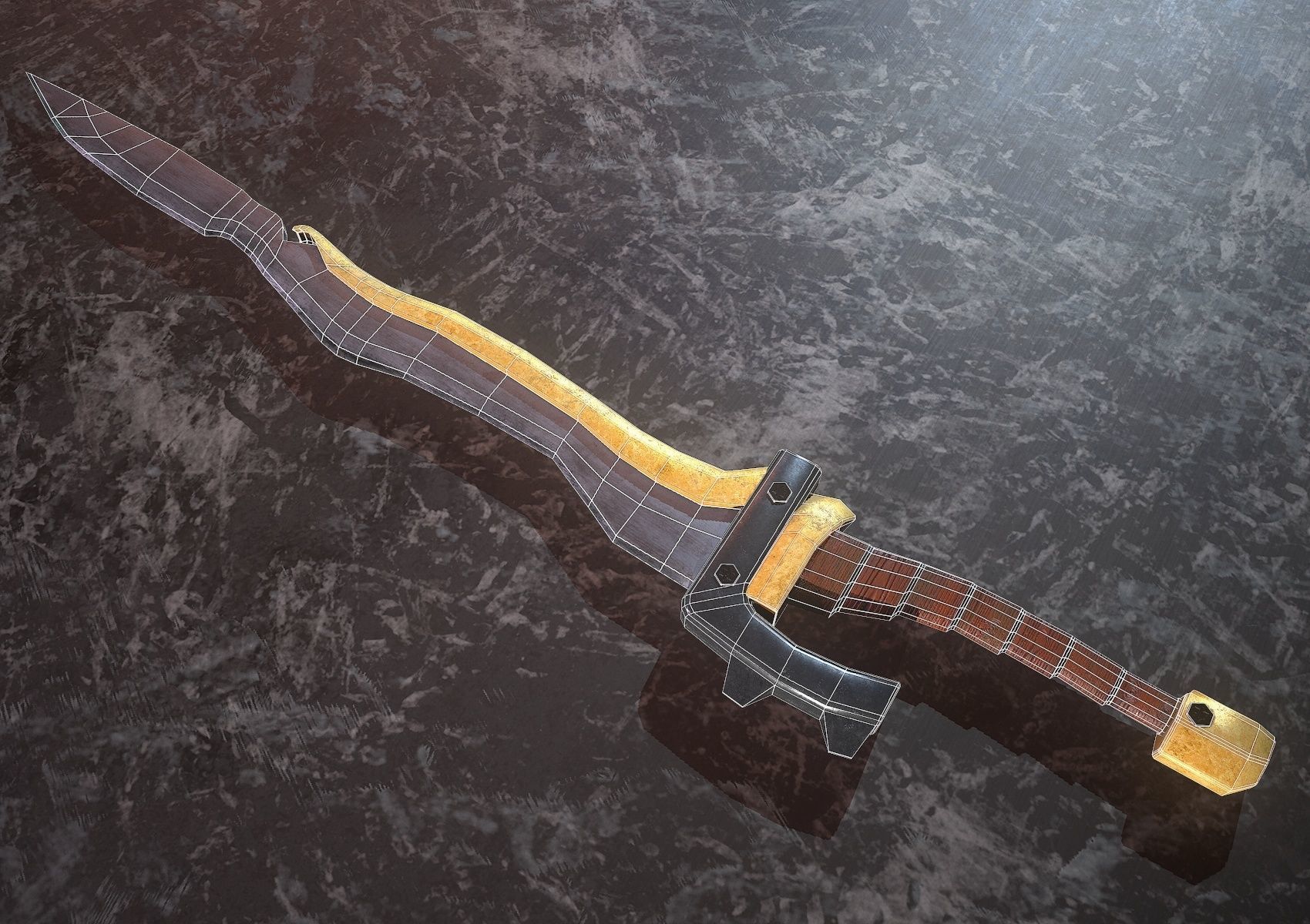 HIE Sword18 N1 Low-poly 3D model_14