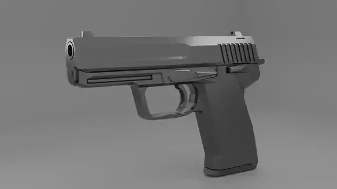 Low poly USP pistol