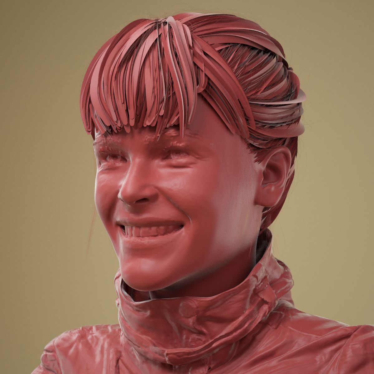 8 High Poly 3D Scanned Facial Expressions 3D Model Collection_26