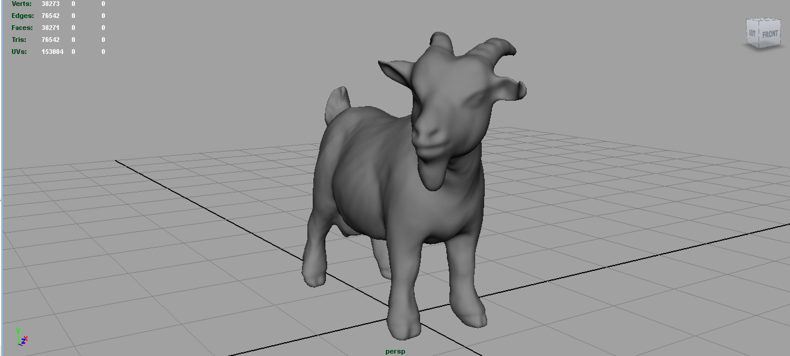 REALISTIC GOAT 3D model_3